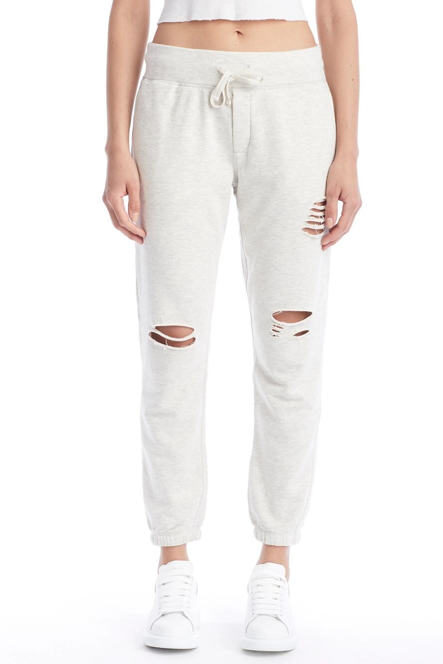 STONEFIELD Jennings Distressed PINK Activewear Pockets Sweatpants ~ MEDIUM (?)